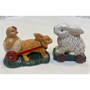 Russ Berrie Olde World Heritage BUNNY Figurines #16727 #16726